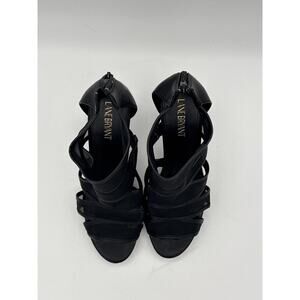 Lane Bryant Women’s Black Strappy Sheer High Heels Size 10W – Dress Sandals
